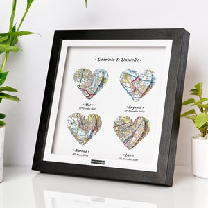 Nous nous sommes fiancés, nous nous sommes mariés. Cadeau de mariage imprimé carte. Anniversaire de papier. Premier anniversaire. Un an d'existence. Cadeau d'anniversaire mari femme.