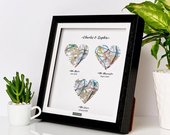 Map Print Gift. Wedding gift for. Bride and Groom. Bride & Groom. Wife to be. Husband To be. Special Couple. Map Print Present. Personalised