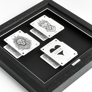 Biglietti di San Valentino personalizzati con re e regina, regalo per partner, fidanzato/a/fidanzata, anniversario, mappa personalizzata, regalo per uomo.