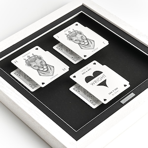 Cadeau d'une mariée à l'autre le jour du mariage, carte à jouer personnalisée pour Mme et Mme, reine lionne, mariage homosexuel, mariage lesbien, gay