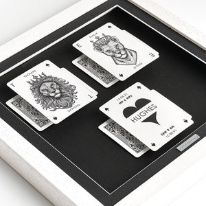 Des mariés aux mariés Le jour du mariage, cartes à jouer personnalisées, images flottantes, cartes de tarot, M. et Mme, roi, reine