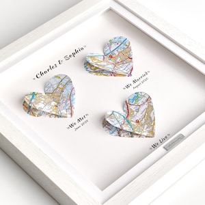 Nous nous sommes rencontrés, nous nous sommes mariés, nous vivons. Impression de carte cardiaque. Cadeau de mariage. Cadeau d'anniversaire. Cadeau de fiançailles. Cadeau d'anniversaire en papier. Premier anniversaire de Noël
