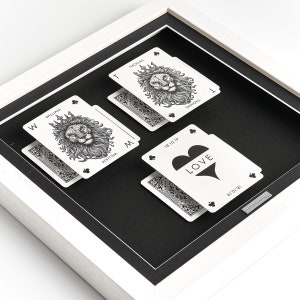 His and His Valentines Day,  Personalised Cards Gift, From Boyfriend to Boyfriend, Anniversary, Personalised Playing Cards, Customised