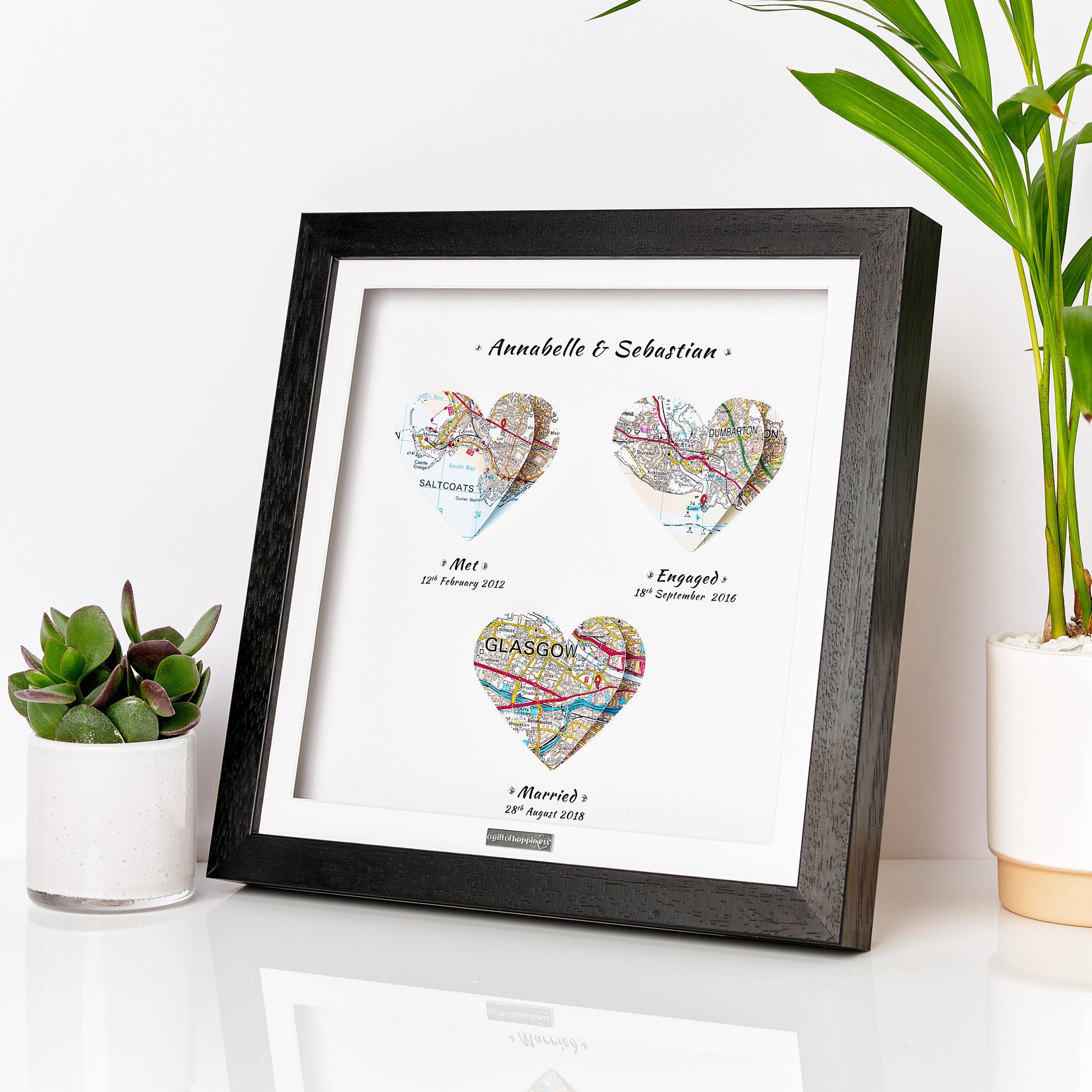 Met Engaged Married. Met Married Live Heart Map Print. Wedding Gift. Anniversary Gift. Engagement gift. Paper Anniversary gift. Christmas