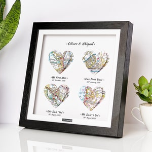 We met We married. Map Print Wedding Gift. Paper Anniversary. First Anniversary. One year anniversary. Husband wife anniversary gift. Wife image 6