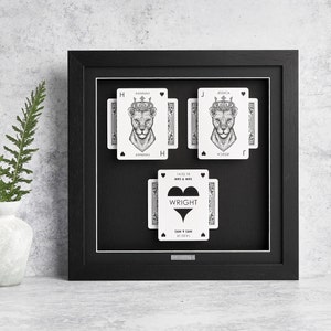 Presente de casamento gay personalizado, presente de casamento do mesmo sexo para mulheres, presente de noiva e noiva, presente de casamento para casal lésbico, cartas de baralho personalizadas