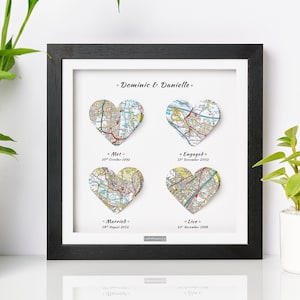 Wir trafen Wir heirateten Wir Leben. Herz Karte Print. Hochzeitsgeschenk. Jubiläumsgeschenk. Verlobungsgeschenk. Jubiläumsgeschenk aus Papier. Erster Jahrestag Frau