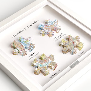 Gerahmte Karte Geschenk - HOCHZEIT, JAHRESTAG - ENGAGEMENT - Besondere Anlässe, Liebgemachtes Erinnerungen. Personalisierte Karte Geschenke