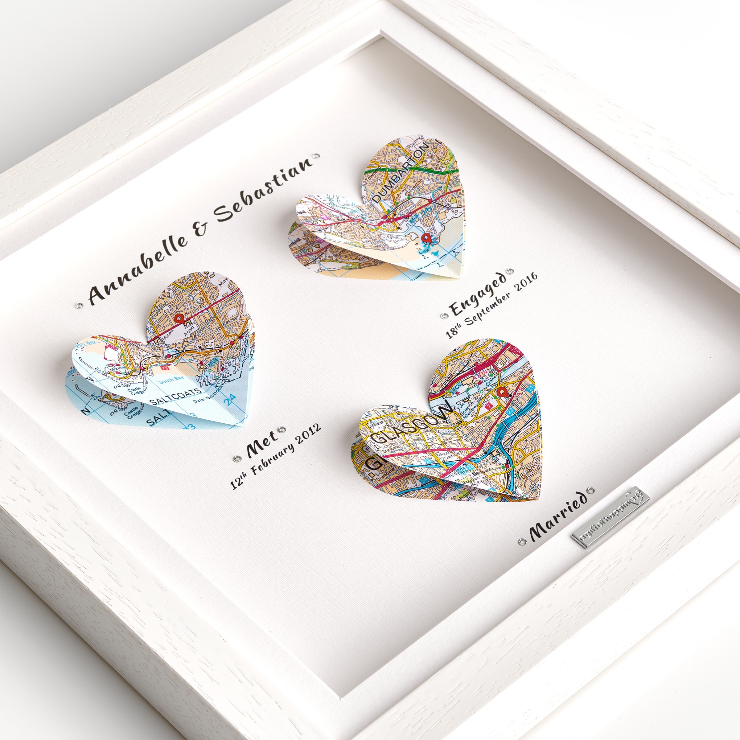 Fatto A Mano Cuore In Legno Con Scritta Thank You | Targhetta Da Appendere 10x9.5 Cm | Regalo Alternativo Per Persona Speciale - 6