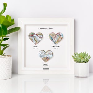 First Day Yes Day Forever Day, Art Print, 1st Anniversary Wedding Gift, First Anniversary Gift, Heart Art Paper Anniversary Gift, Paper Gift image 7