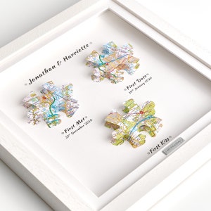 Personalisierte Landkarten-Rahmen - OS Maps Jigsaw Puzzle-Teile