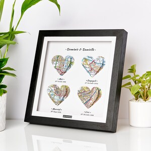First Day Yes Day Forever Day, Art Print, 1st Anniversary Wedding Gift, First Anniversary Gift, Heart Art Paper Anniversary Gift, Paper Gift image 6