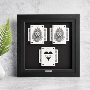 On i On Spersonalizowana artystyczna ramka na prezent od A Gift of Happiness - Karty personalizowane dla gejów / LGBTQ+ Sztuka 3D Druk