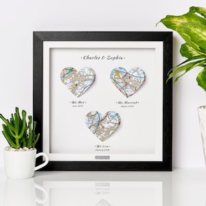Offrez-lui la Saint-Valentin. Cadre de carte personnalisé, cadeau de Saint-Valentin pour mari, petit ami, fiancé, partenaire. Cartes coeur d'art personnalisées