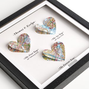 ERSTER Tag JA Tag, FÜR IMMER Tag, personalisierte Karten Mann Geschenk vorhanden - Individuelles Kartengeschenk - Ihre Liebesgeschichte abgebildetes Geschenk für Mann