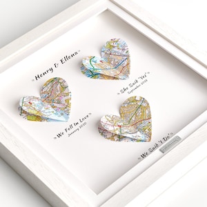 Nous sommes tombés amoureux, elle a dit oui, nous avons dit oui. Cadeau de mariage imprimé carte. Anniversaire de papier. Premier anniversaire. Un an d'existence Mari Épouse
