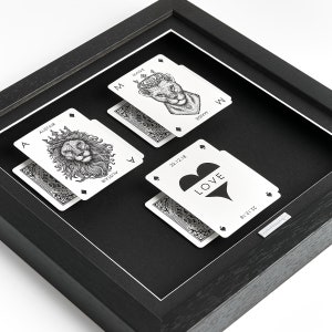 Fidanzato e Fidanzata Carte da gioco personalizzate per San Valentino Regalo per partner, Fidanzato Fidanzata Anniversario Carte da gioco personalizzate