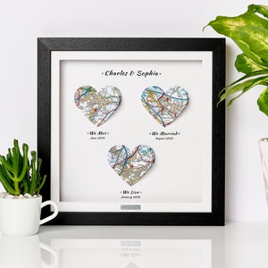 Papier cadeau d'anniversaire d'un an 1er anniversaire de mariage Nous nous sommes rencontrés Nous nous sommes mariés nous vivons, nous nous sommes fiancés nous nous sommes mariés nous vivons