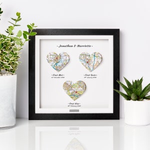 First Day Yes Day Forever Day, Art Print, 1st Anniversary Wedding Gift, First Anniversary Gift, Heart Art Paper Anniversary Gift, Paper Gift image 2