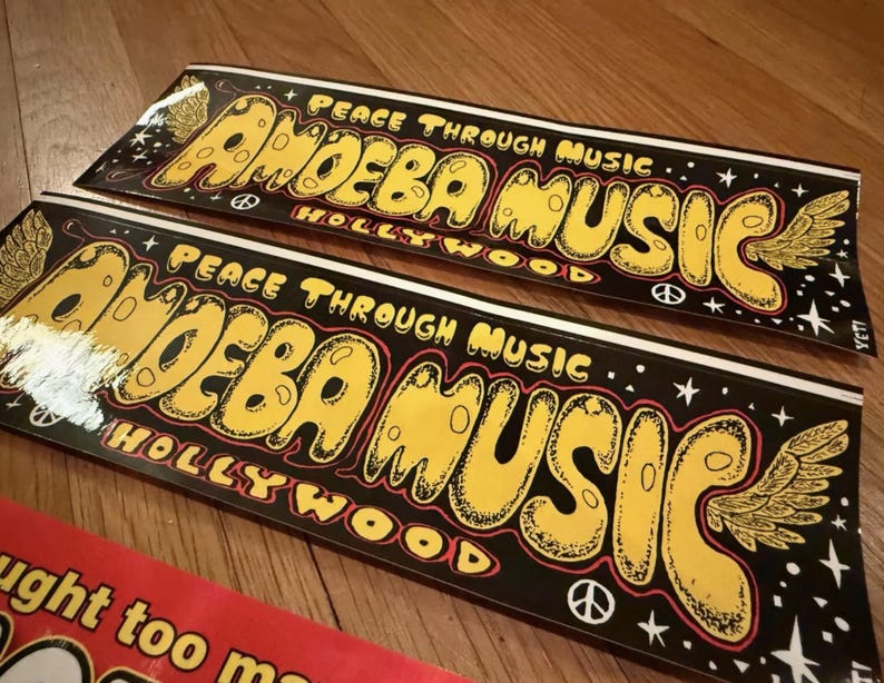 Amoeba Music Bumper Sticker Set - Etsy