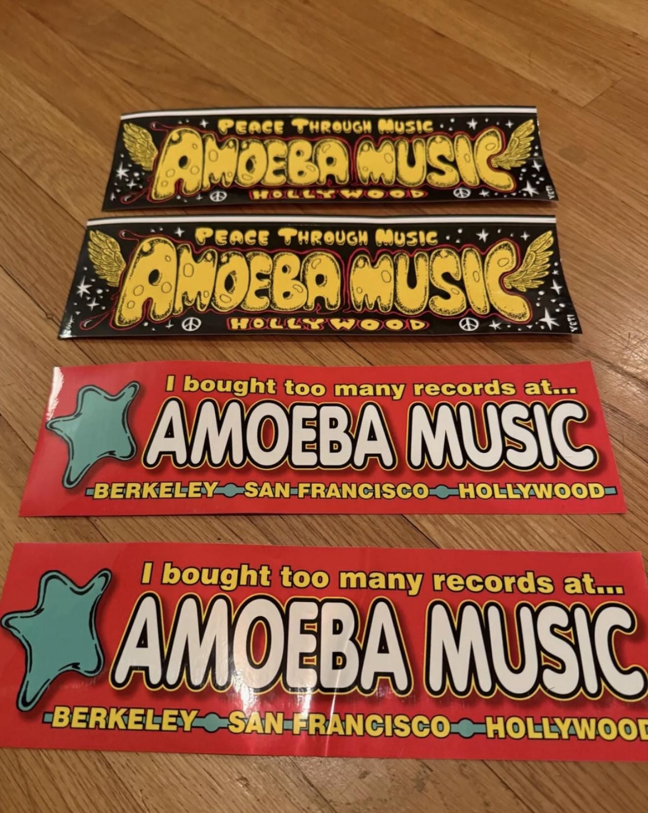 Amoeba Music Bumper Sticker Set - Etsy