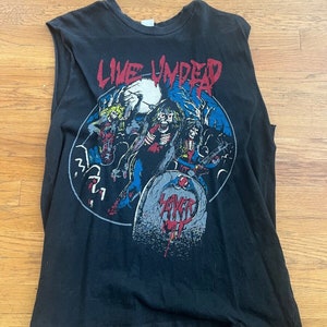 Slayer Vintage Live Undead Shirt Size L