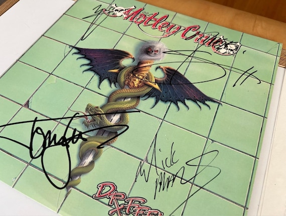 Motley Crue - Dr. Feelgood FULLY SIGNED Vinyl LP - Etsy