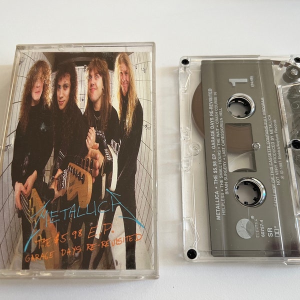 Metallica - Garage Days Re Revisited Cassette Tape (1987), 80s/90s Metal