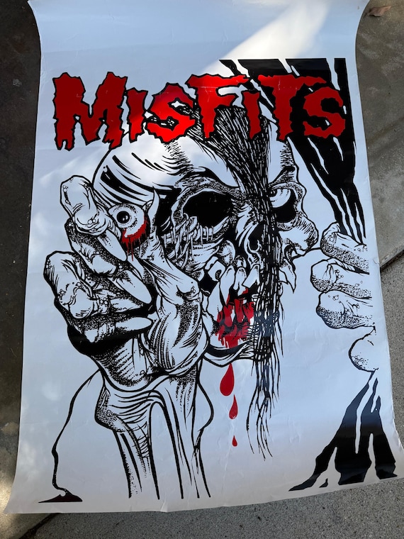 The Misfits Rare 1980s Poster Pushead - Etsy