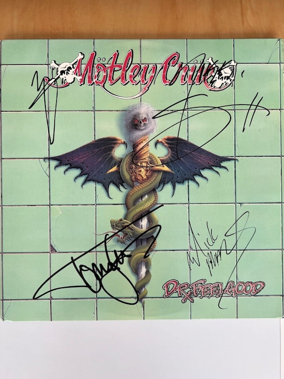 Motley Crue - Dr. Feelgood FULLY SIGNED Vinyl LP - Etsy