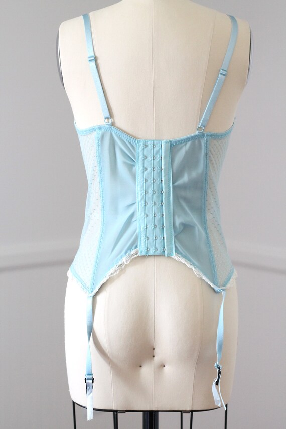 Vintage Sheer Lace Corset Body Suit Gem