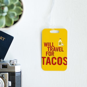 Taco Luggage Tag and Cinco de Mayo Taco Tuesday image 1