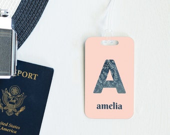 Monogram Luggage Tag, Custom Luggage Tag, Travel Accessories for Women, Bridesmaids Gift, Jr Bridesmaid Gift