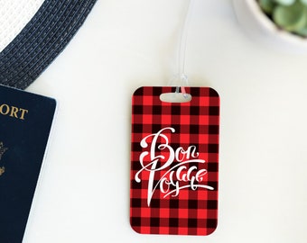 Personalized Luggage Tag - Travel Essentials - Stocking Stuffer for Coworker