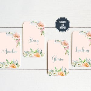 Personalized Luggage Tag, Set of 4 Bridesmaids Gift image 1