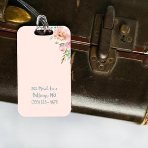 Personalized Luggage Tag, Set of 4 Bridesmaids Gift image 4