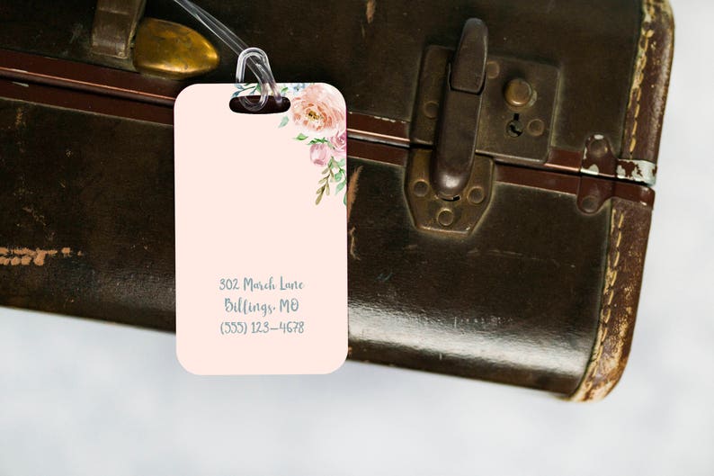 Personalized Luggage Tag, Set of 4 Bridesmaids Gift image 4