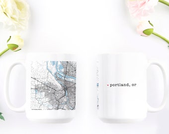 Portland, Oregon Mug personnalisé et Pacific Northwest Ceramic Coffee Cup
