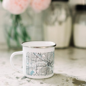 Custom City Enamel Camping Mug and Travel Gift for Husband image 4