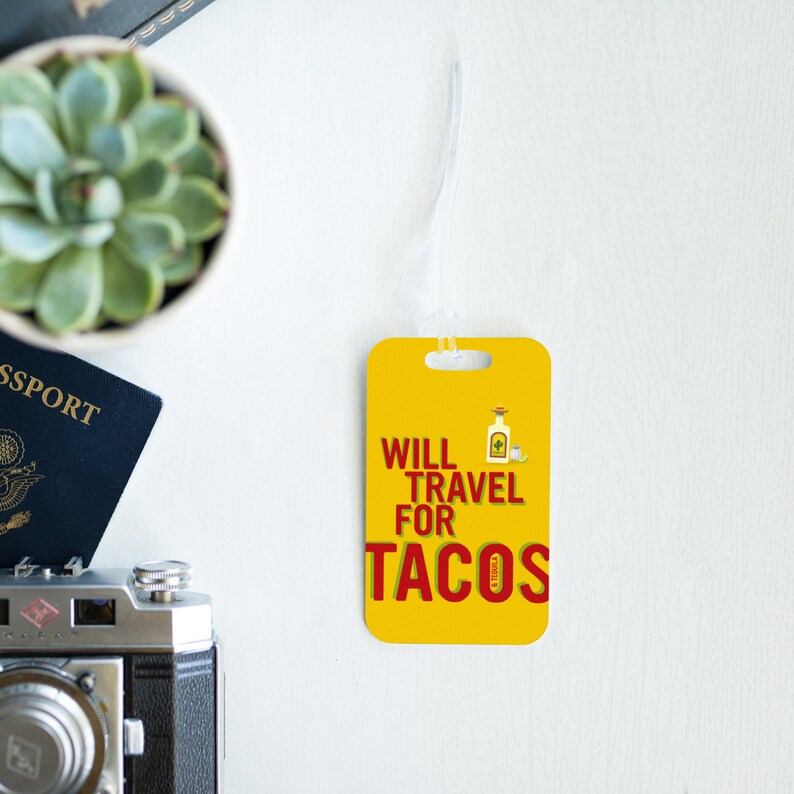 Taco Luggage Tag and Cinco de Mayo Taco Tuesday image 1