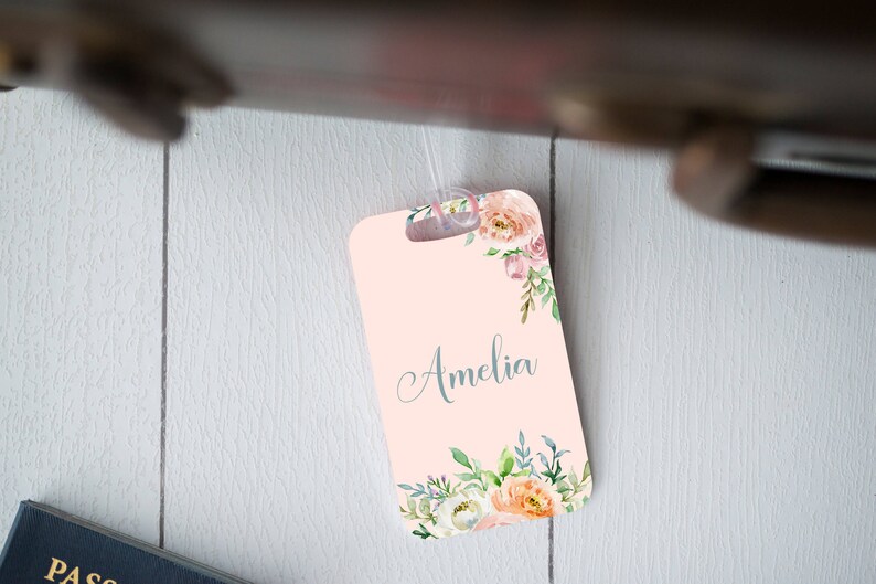 Personalized Luggage Tag, Set of 4 Bridesmaids Gift image 2