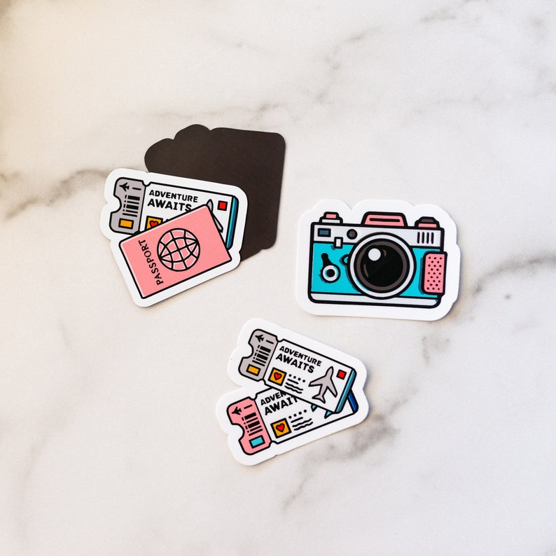 Laptop Sticker, Cute Stickers, Travel Sticker, Vinyl Sticker, Waterproof Sticker, Cool Stickers, Water Bottle Sticker image 2