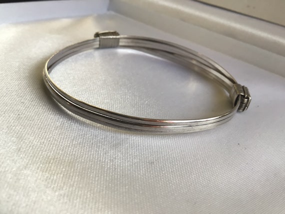 SOLD SALE Reduced Lovely Vintage 925 Silver Bangle - image 7