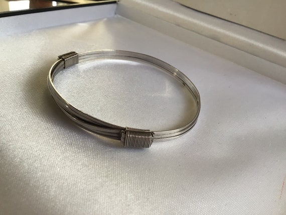 SOLD SALE Reduced Lovely Vintage 925 Silver Bangle - image 4