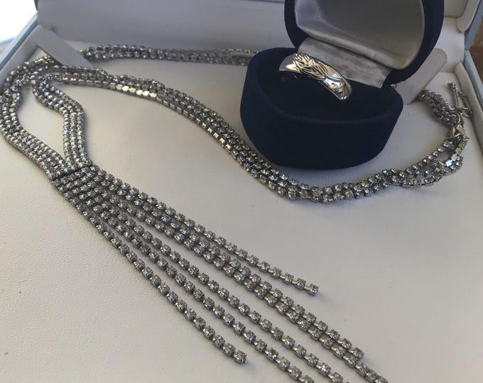 Lovely Long Necklace Plus Pretty Ring