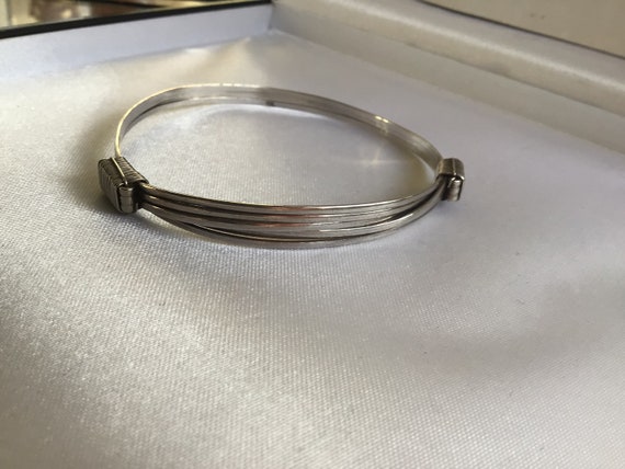 SOLD SALE Reduced Lovely Vintage 925 Silver Bangle - image 1