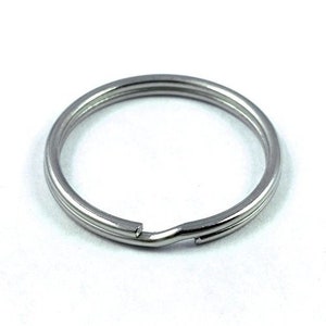 25mm Stainless Steel Split Key Chain Rings 1&quot; Inch