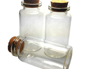 Cork Top Glass Bottle 2.25 Inch