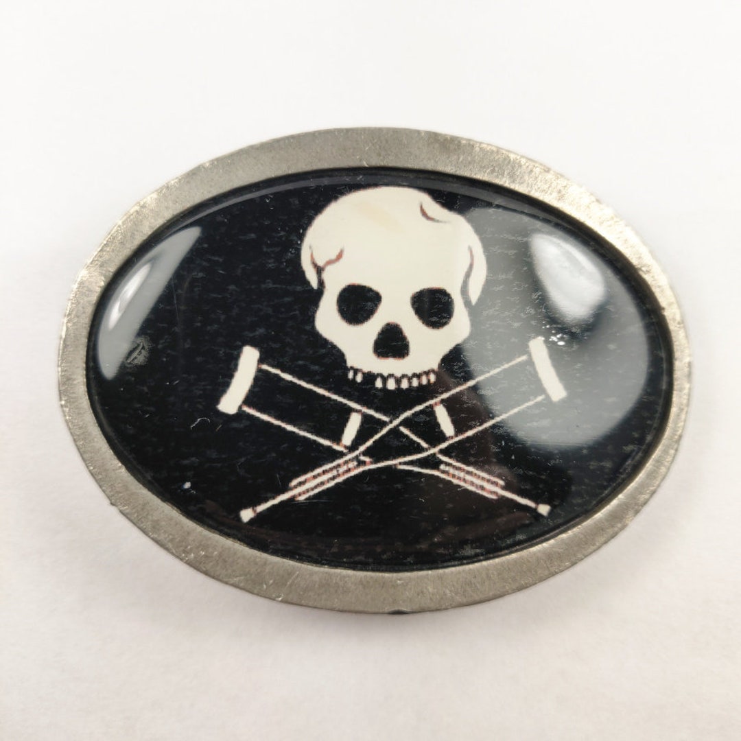 Vtg Crossbones Bone Crutches Skull MTV Jackass Motorcycle Etsy