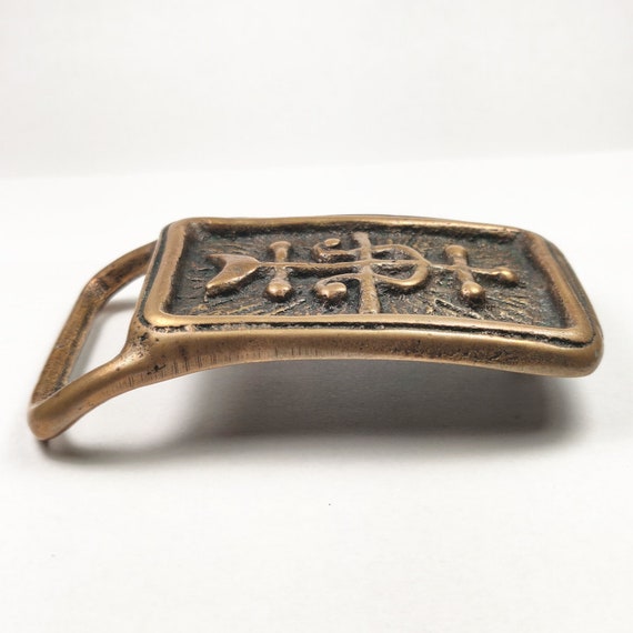 Brass Tech Ether Guild Jesse Mcleod Banshee Piscinean Vintage Belt Buckle/belt 1970 main image 3